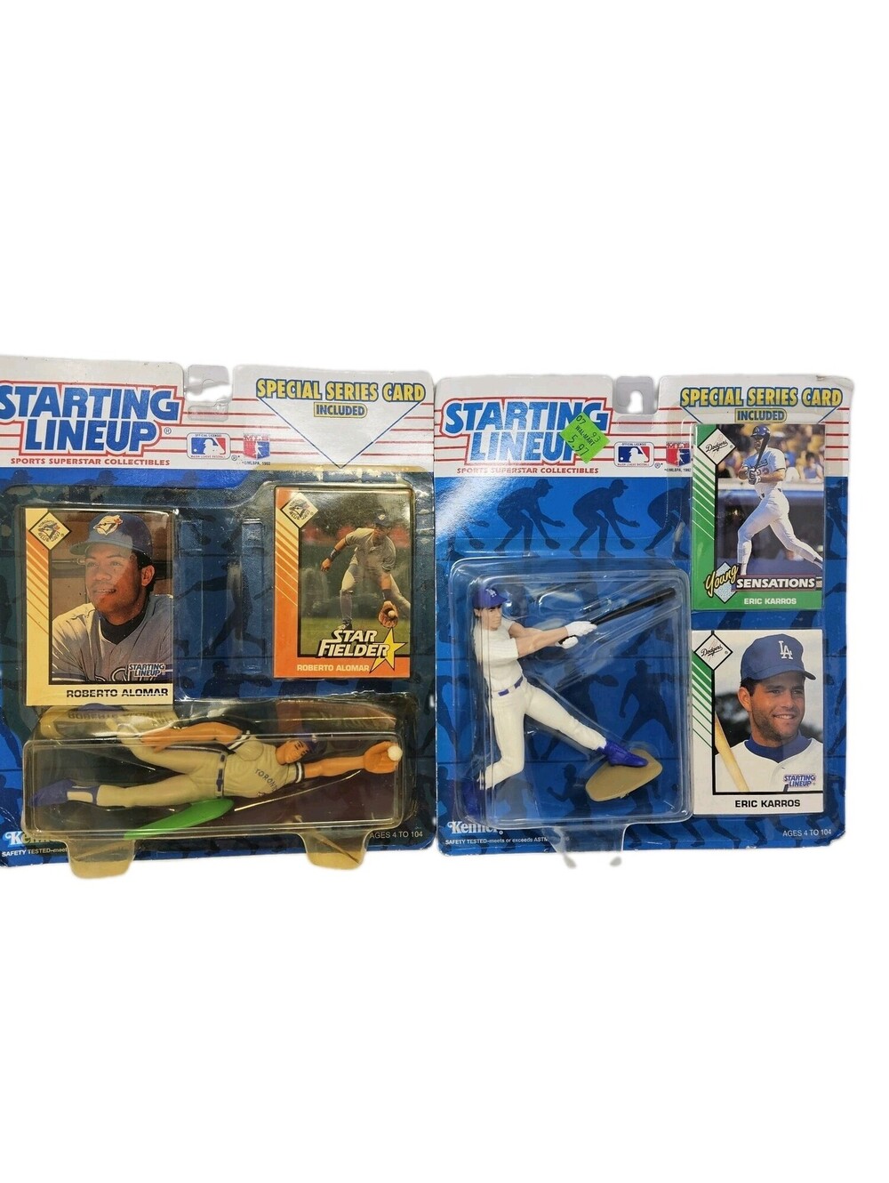 2 MLB Starting Lineup 1993 Superstar Collection Roberto Alomar & Eric Karros